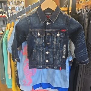 Dark Blue Kids Denim Jacket